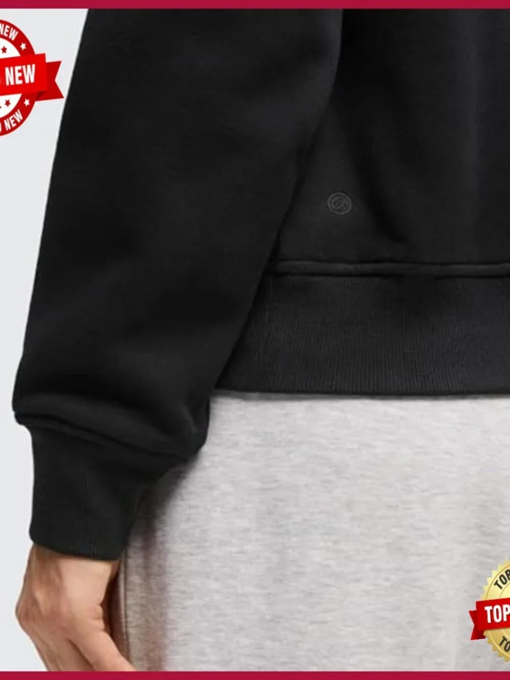 Fleece Lined Half Zip Sweatshirt, Funnel Neck, Pocket, Workout Casual